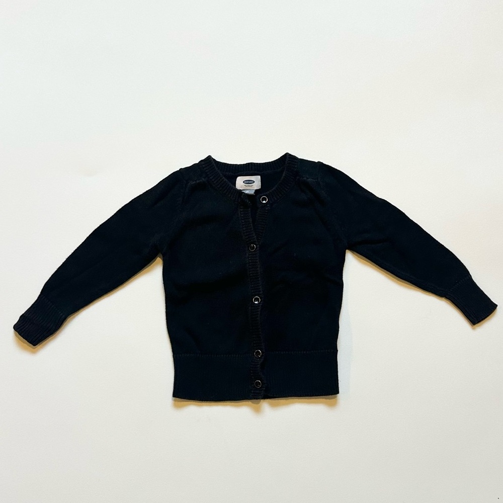 Old Navy Black Button-Up Cardigan Size 2T